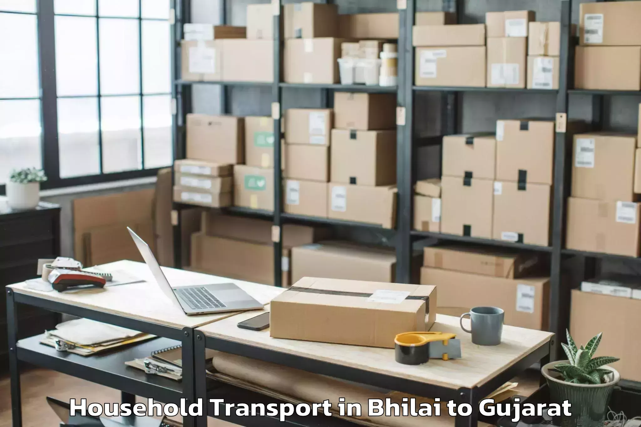 Book Bhilai to Vansada Household Transport